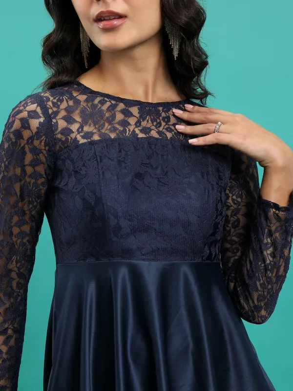 Self Design Fit & Flare Dress