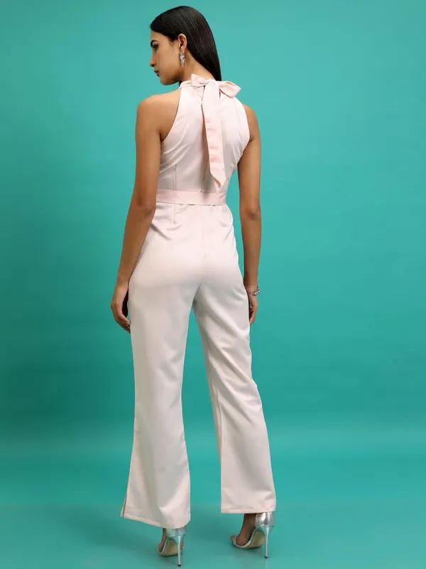 Tokyo Talkies Women Pink Solid Jumpsuit