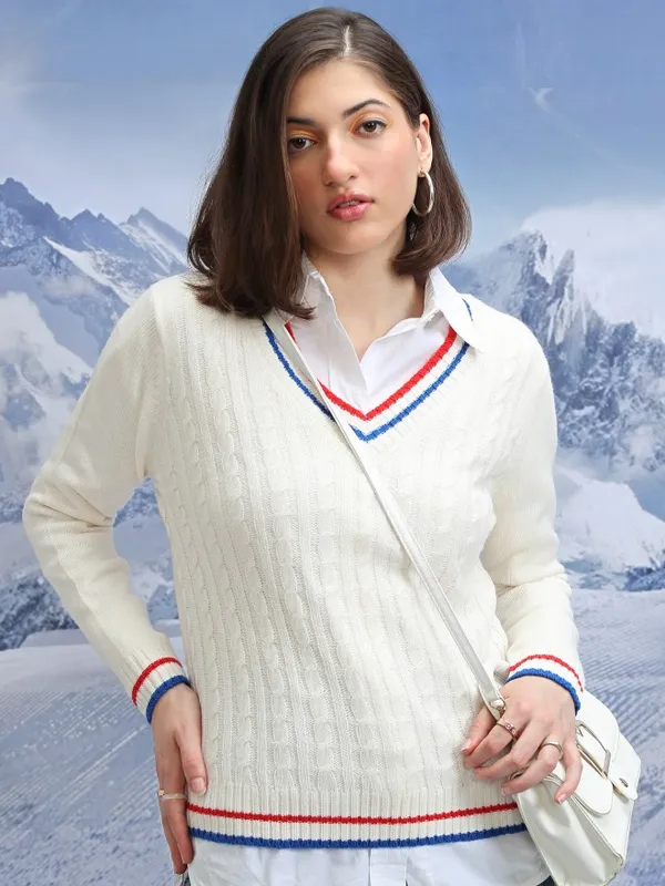 Women Solid Sweater