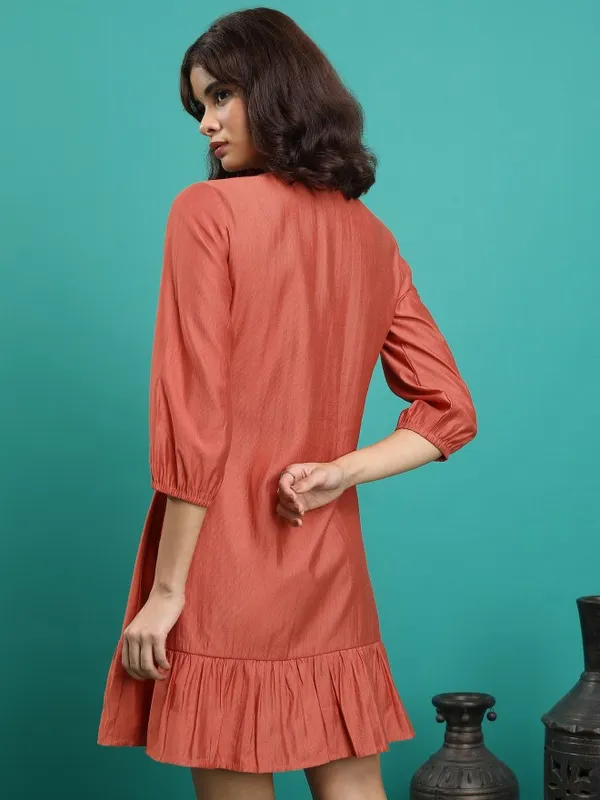 Embroidered A-Line Dress