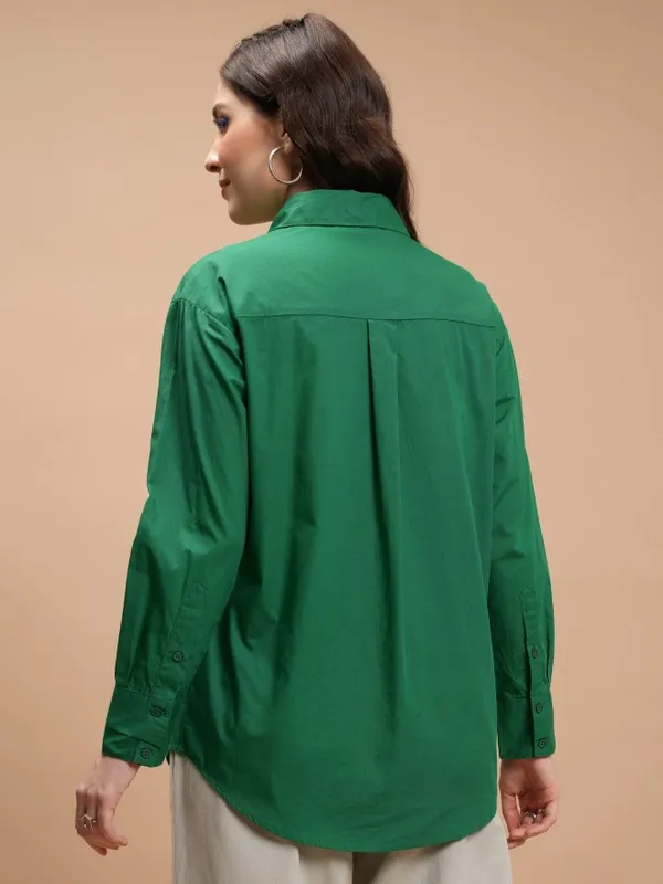 Women Solid Casual Shirts