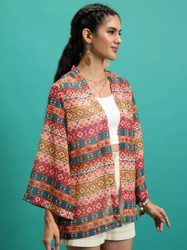 Women Printed Shrug