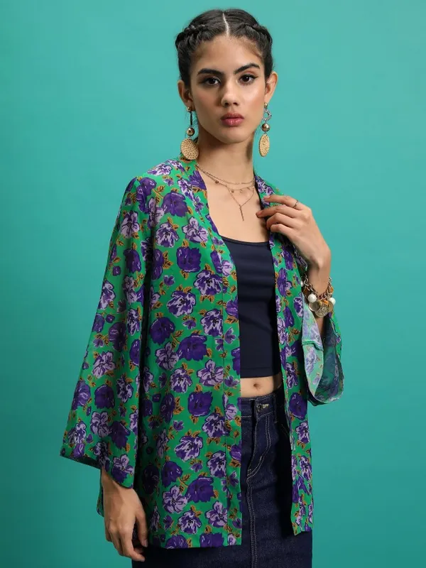 Women Printed Shrug
