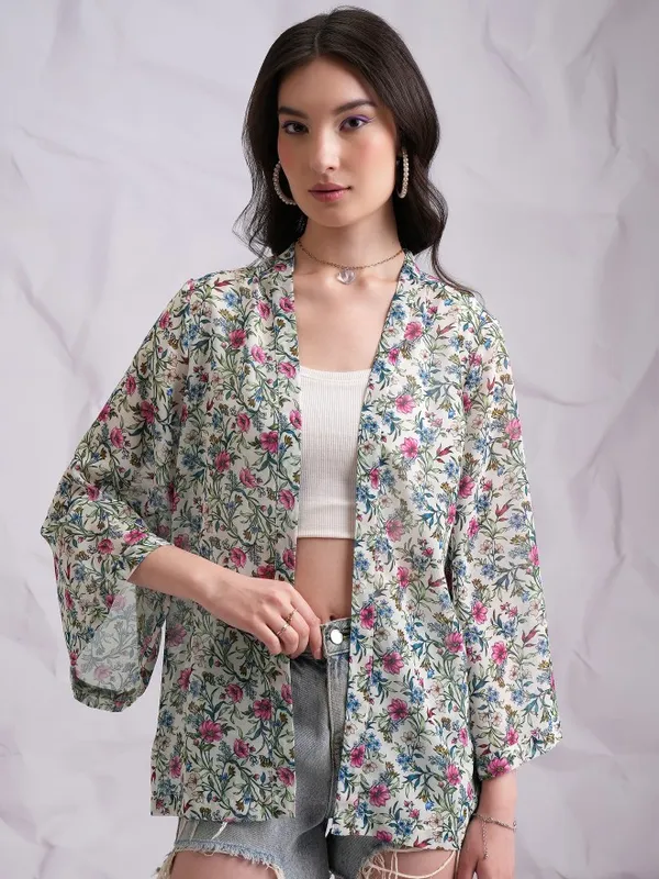 Women Printed Shrug