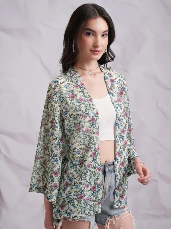 Women Printed Shrug