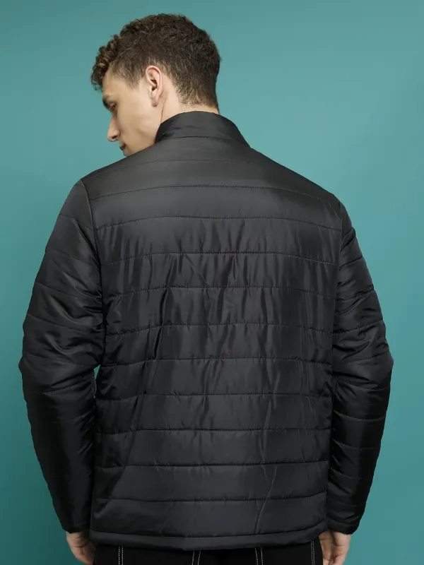 Highlander Men Black Solid Puffer Jacket