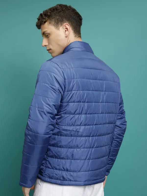 Highlander Men Blue Solid Puffer Jacket
