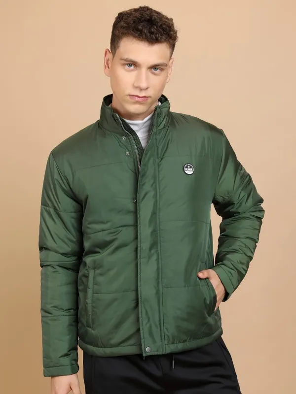 Men Solid Padded Jacket