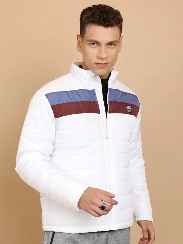 Men Solid Padded Jacket