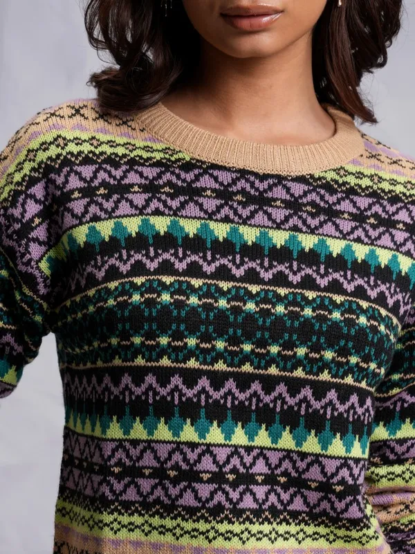 Women Printed Sweater