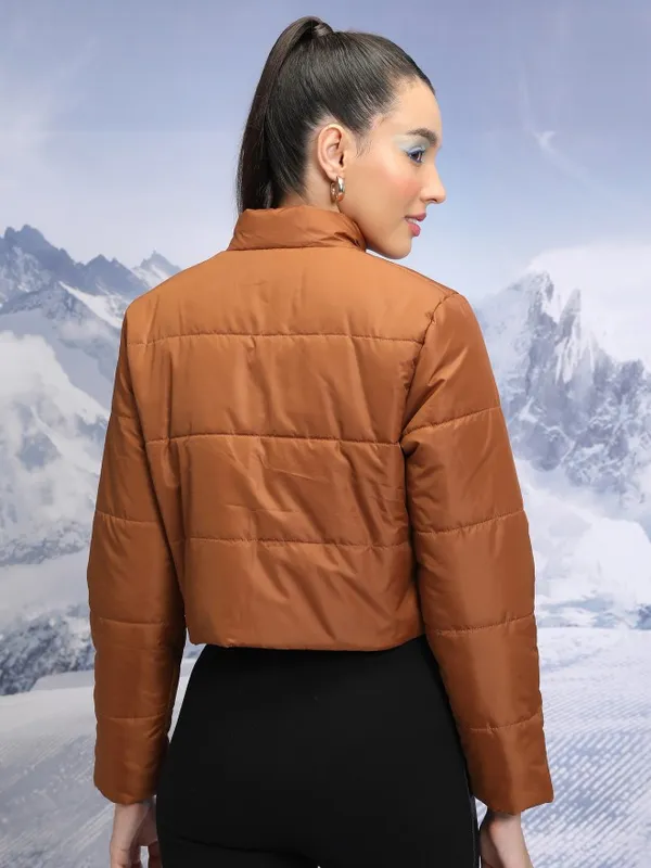  Tokyo Talkies Women Brown Puffer Jacket Jackets