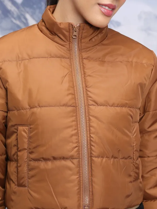  Tokyo Talkies Women Brown Puffer Jacket Jackets