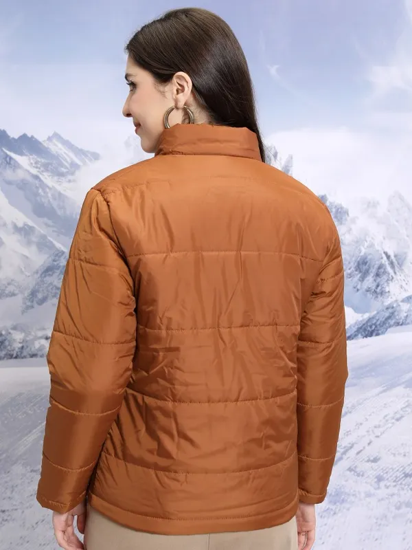  Tokyo Talkies Women Brown Puffer Jacket Jackets