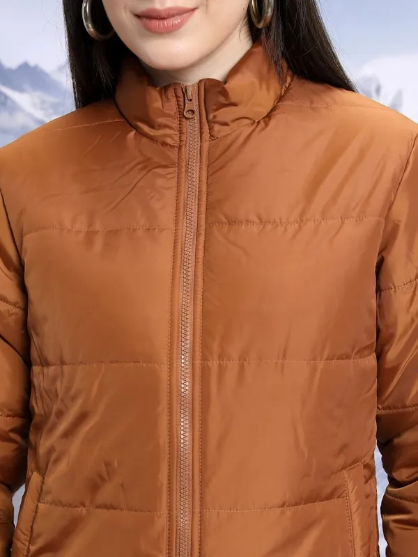 Tokyo Talkies Women Brown Puffer Jacket Jackets