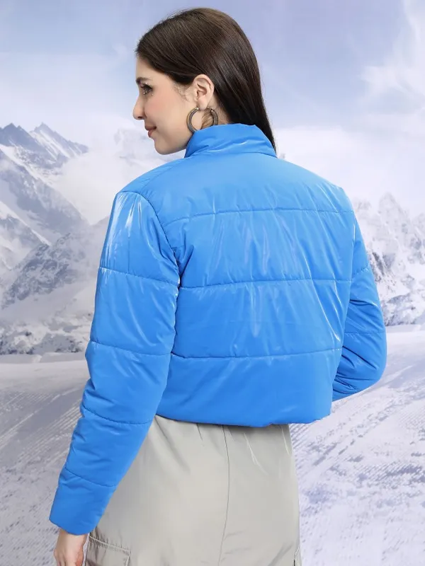  Tokyo Talkies Women Blue Puffer Jacket Jackets