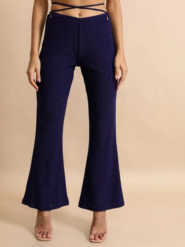 Tokyo Talkies Women Navy Blue Top With Trouser