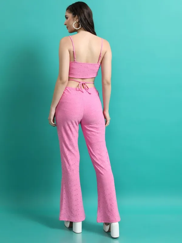  Tokyo Talkies Women Pink Co-Ords