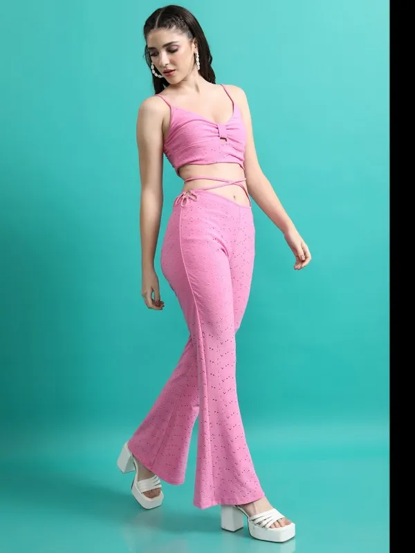  Tokyo Talkies Women Pink Co-Ords