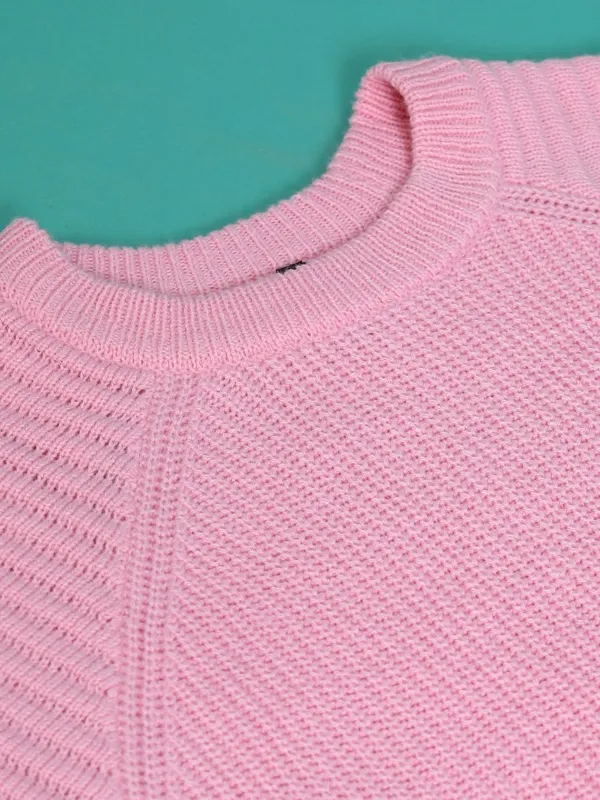  Tokyo Talkies Women Pink Round Neck Sweaters