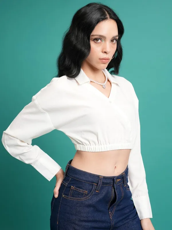 Solid Wrap Top