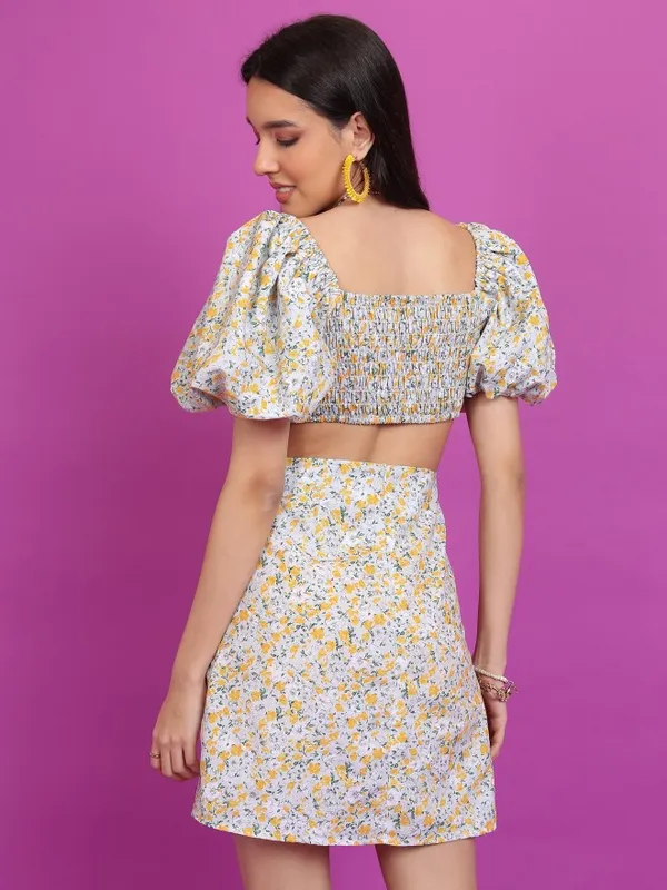 Printed A-Line Dress