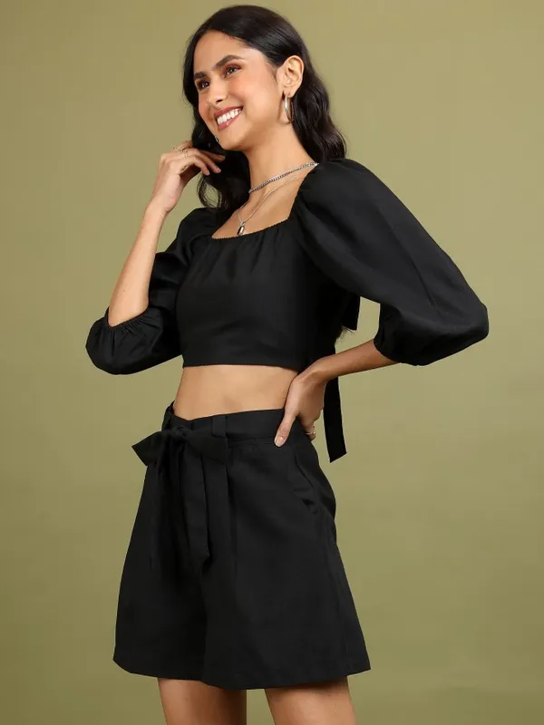 Women Top With Shorts Co-Ords