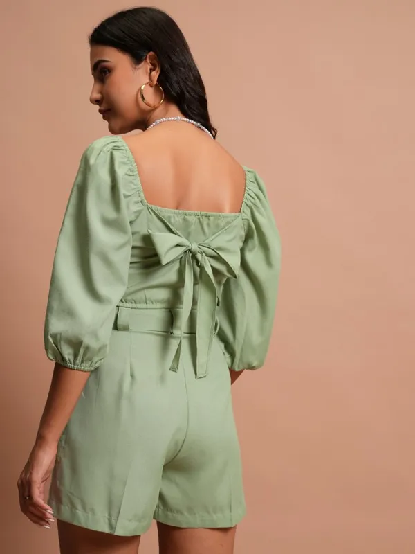  Tokyo Talkies Women Green Co-Ords