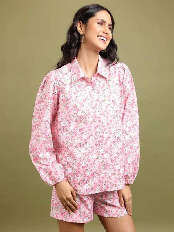 Women Shirt With Shorts Co-Ords