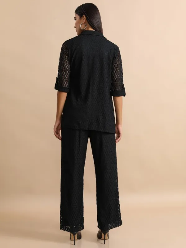 Women Coat With Trouser Co-Ords