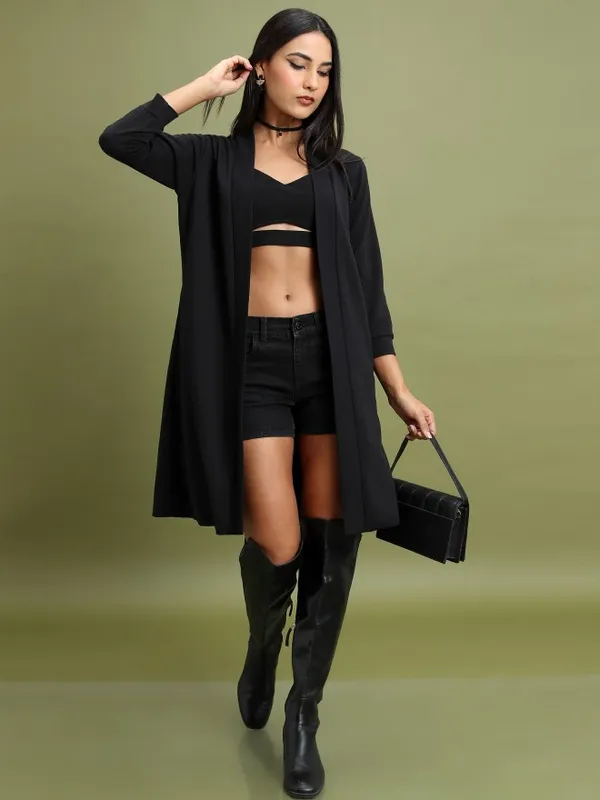 Women Solid Shrug