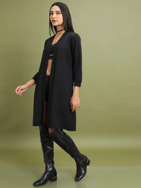 Women Solid Shrug