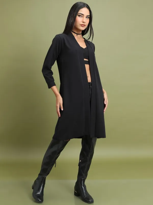 Women Solid Shrug