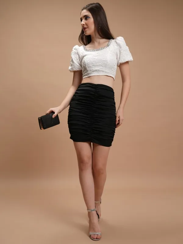  Tokyo Talkies Women Black Mini Skirts
