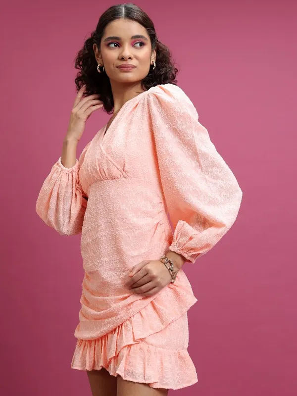 Self Design Wrap Dress