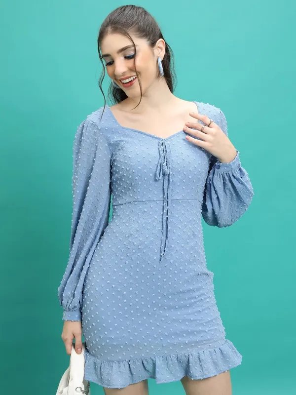 Self Design Sheath Dress