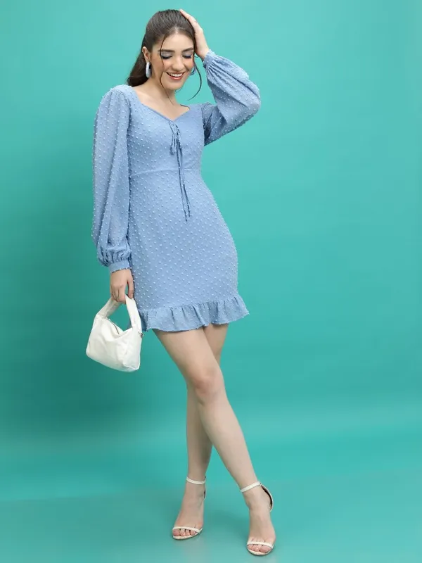 Self Design Sheath Dress