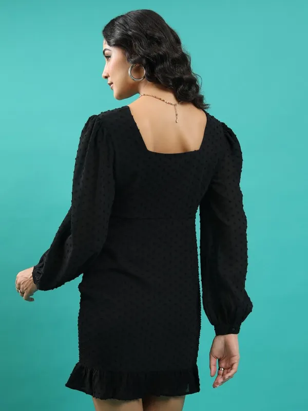Self Design Fit & Flare Dress