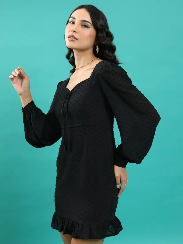 Self Design Fit & Flare Dress