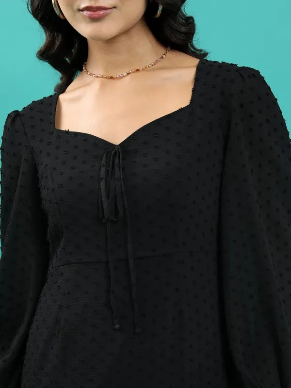 Self Design Fit & Flare Dress