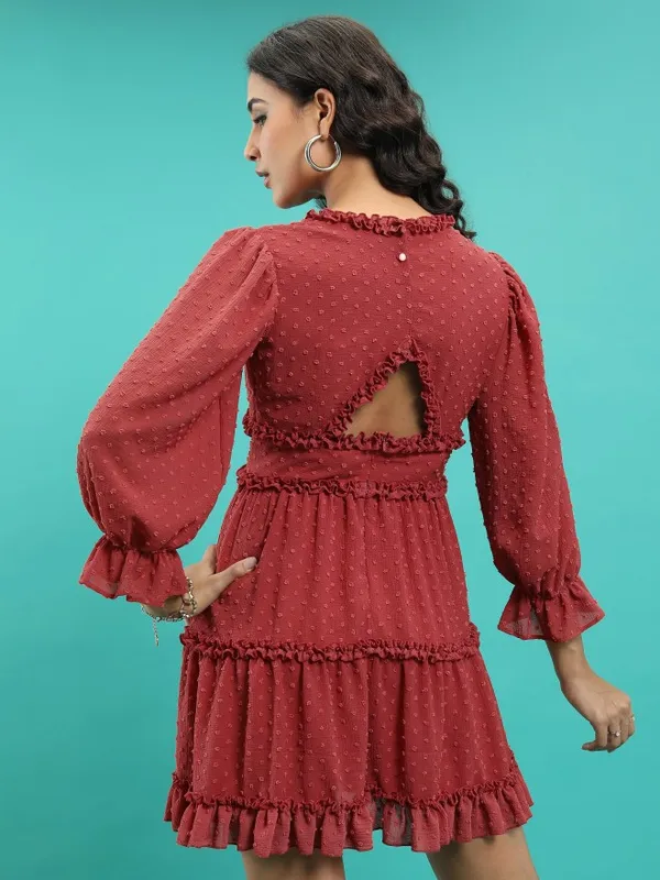 Self Design Fit & Flare Dress