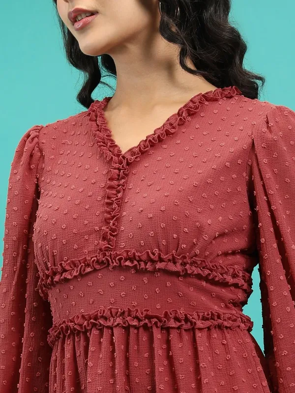 Self Design Fit & Flare Dress