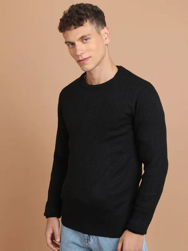 Men Solid Sweater
