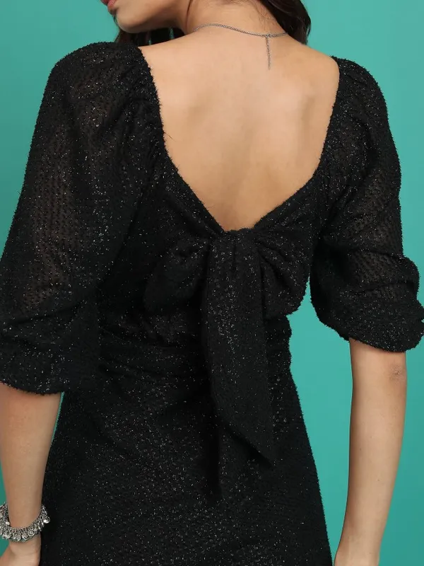 Self Design Fit & Flare Dress