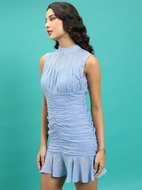 Self Design Fit And Flare Dress