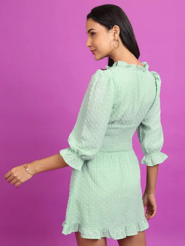 Self Design Fit & Flare Dress