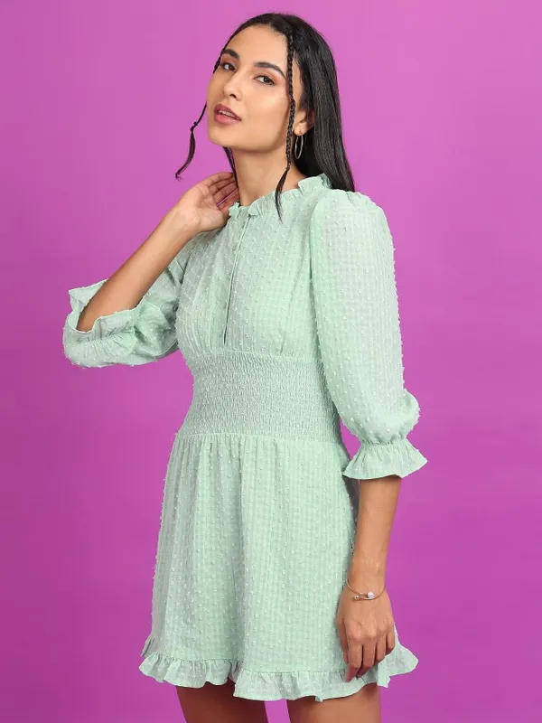 Self Design Fit & Flare Dress
