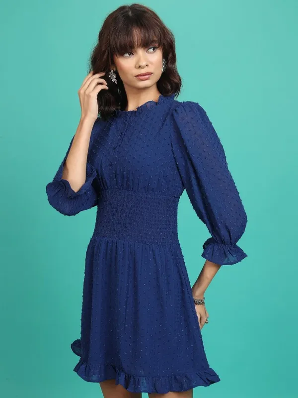 Self Design Fit & Flare Dress