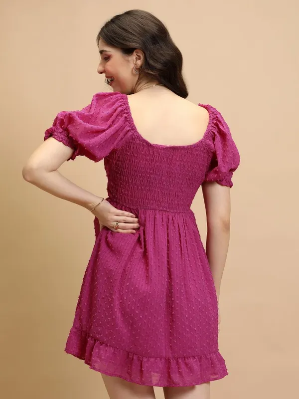 Self Design Fit & Flare Dress
