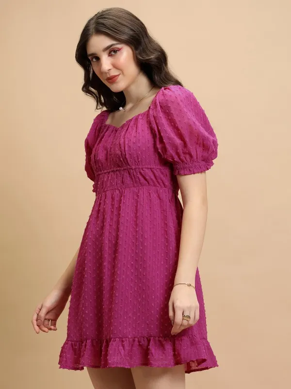 Self Design Fit & Flare Dress