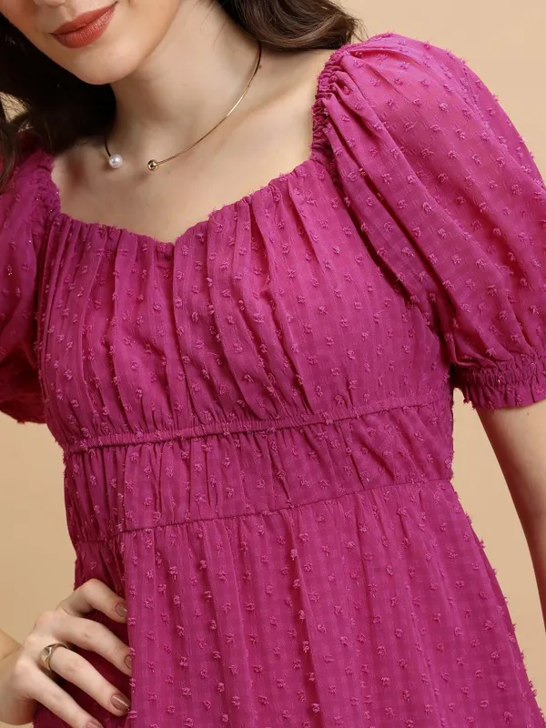 Self Design Fit & Flare Dress